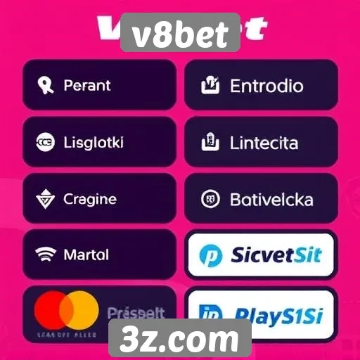 Avaliação dos métodos de pagamento disponíveis na V8Bet